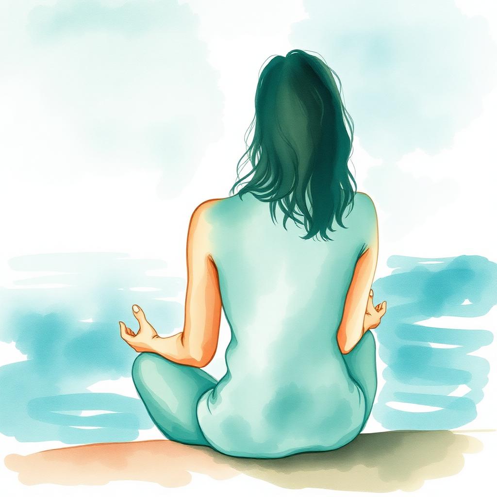 Mulher em meditação